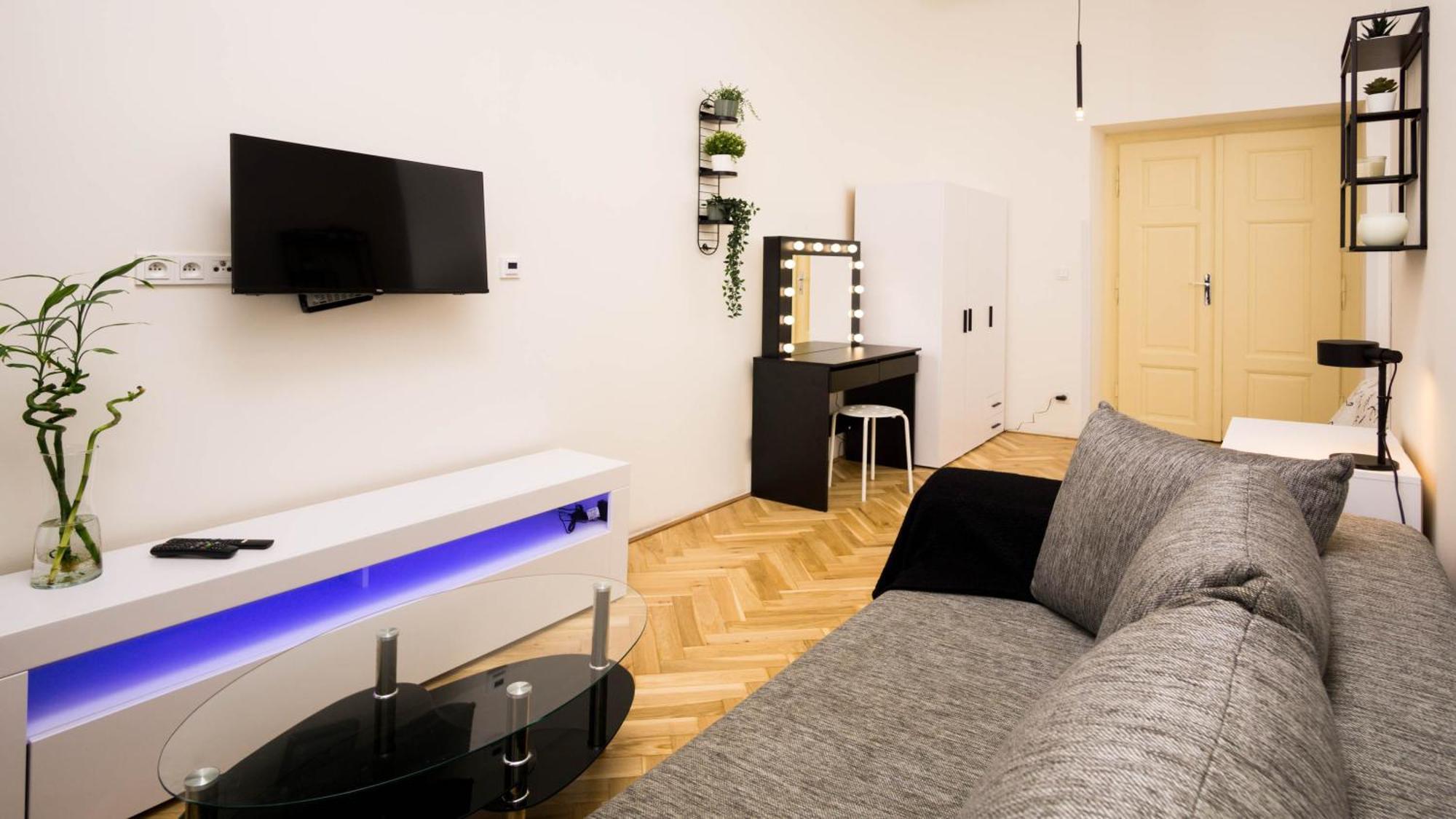 Black & White Apartment Prague By Wenceslas Square And Muzeum Praga Exterior foto